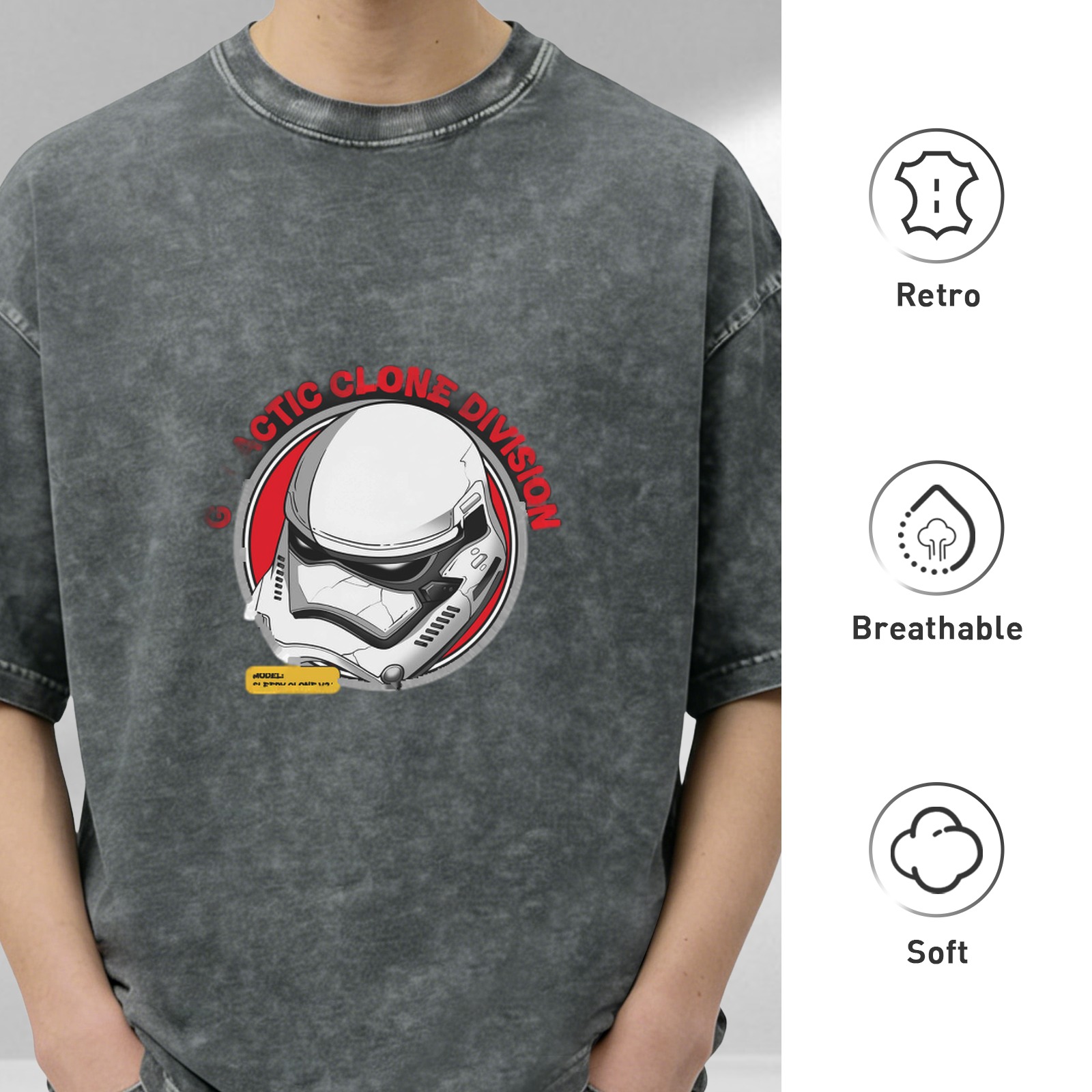 Arctic Clone Division Stormtrooper Helmet Graphic T-Shirt