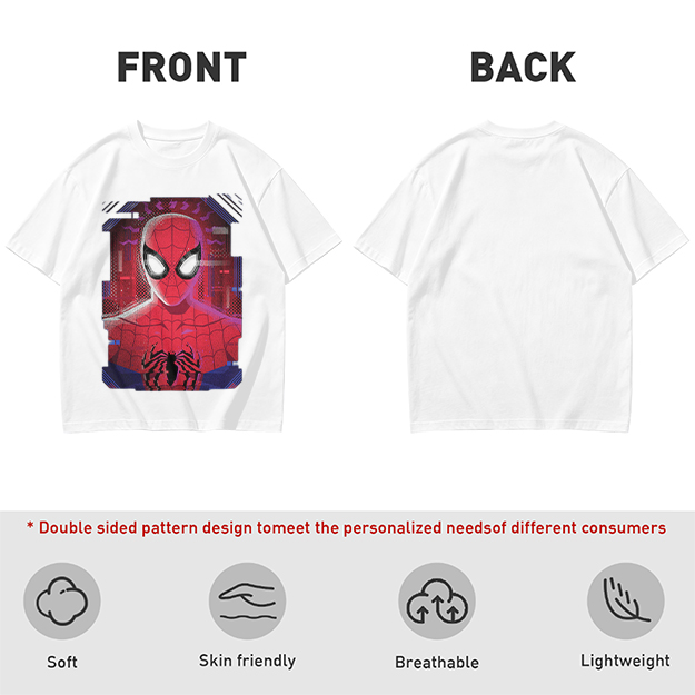Olive Green Spider-Man Graphic Short Sleeve T-Shirt