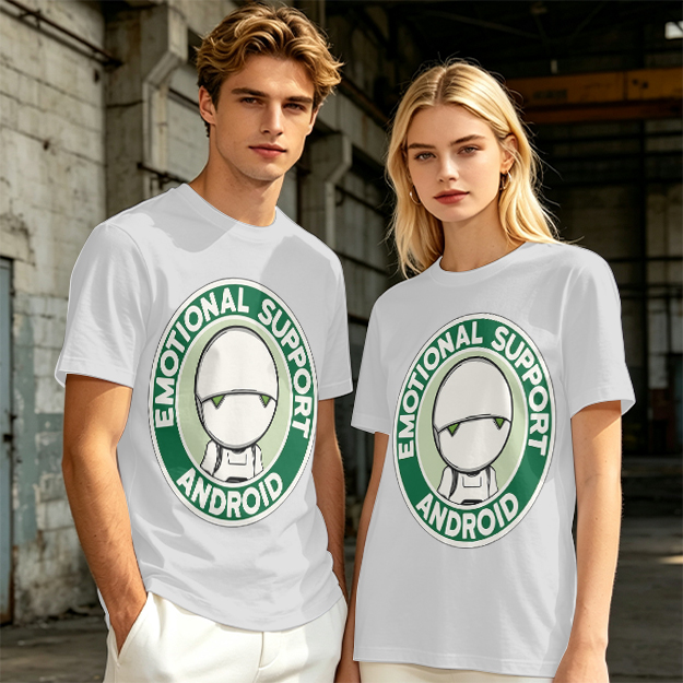 Emotional Support Android Graphic T-Shirt
