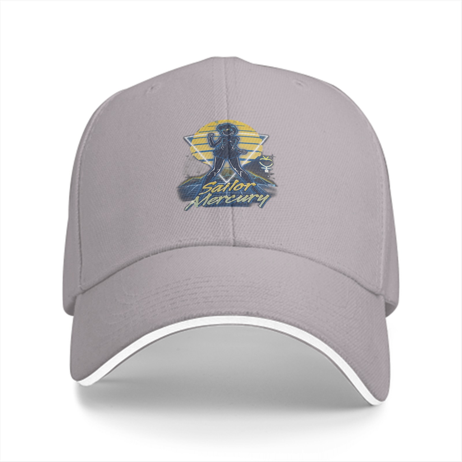 Sailor Mercury Graphic Black Baseball Cap