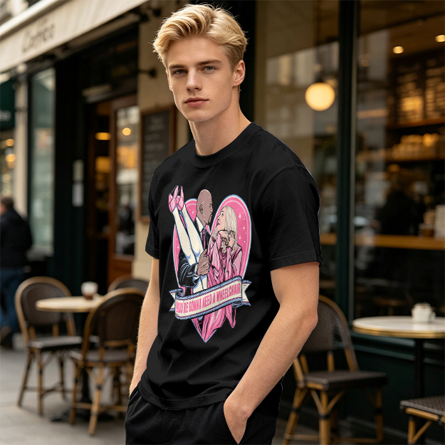 Olive Graphic T-Shirt With Funny Heart Print And Text