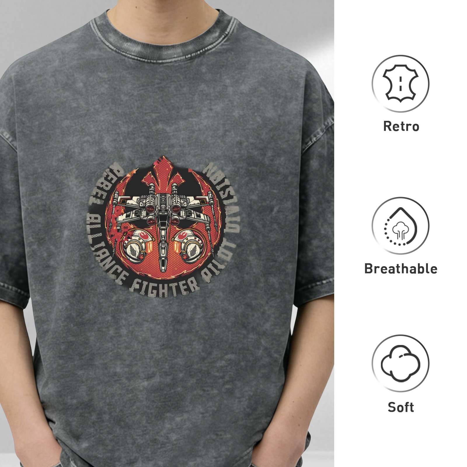 Rebel Alliance Fighter Pilot X-Wing Graphic T-Shirt