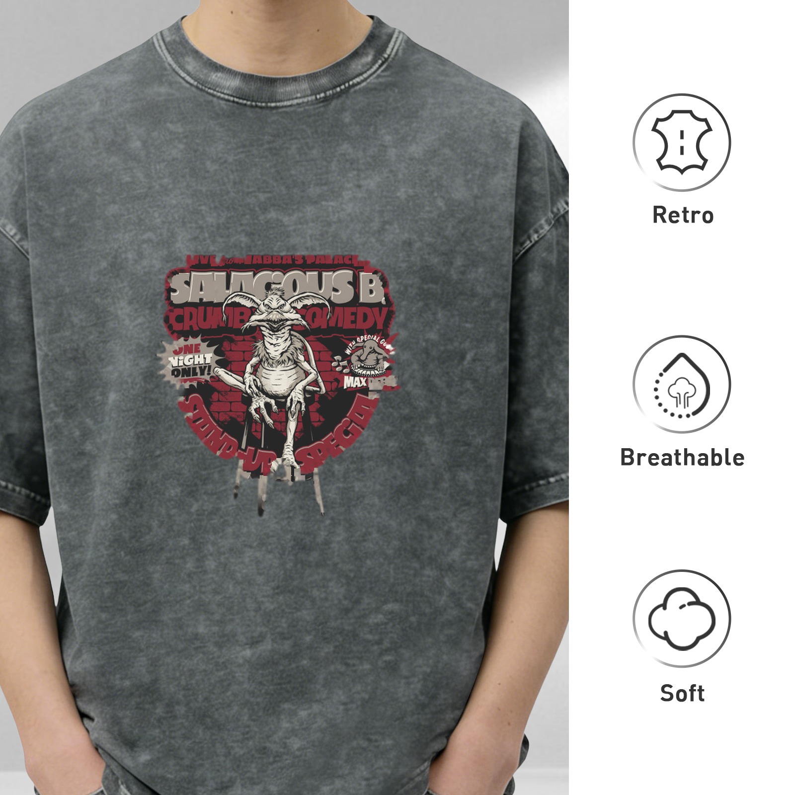 Salacious B Crumb Comedy Stand-Up Special Vintage Graphic T-Shirt