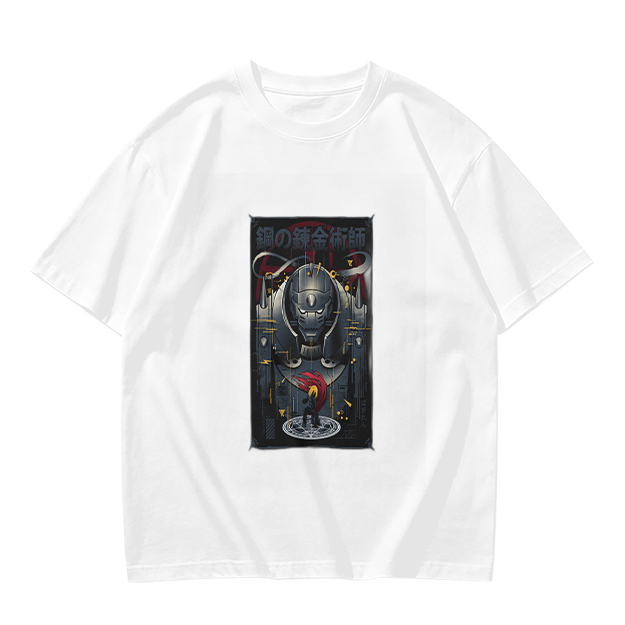 Olive T-shirt with Fullmetal Alchemist Anime Print