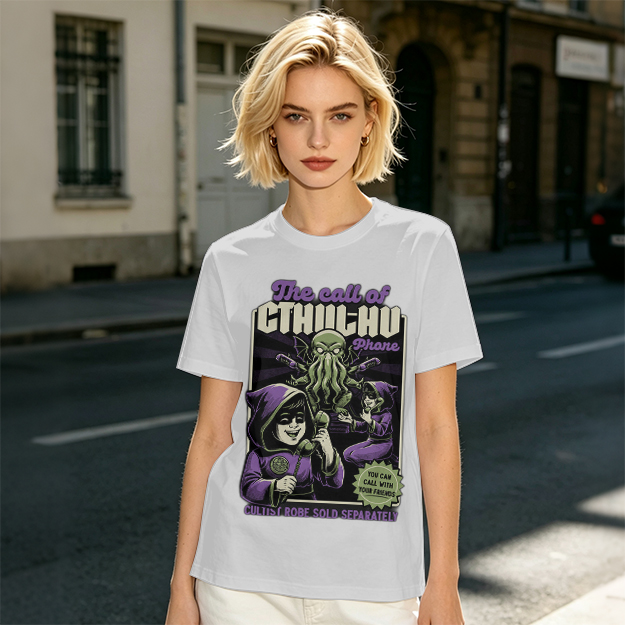 The Call of Cthulhu Phone Funny Graphic T-Shirt