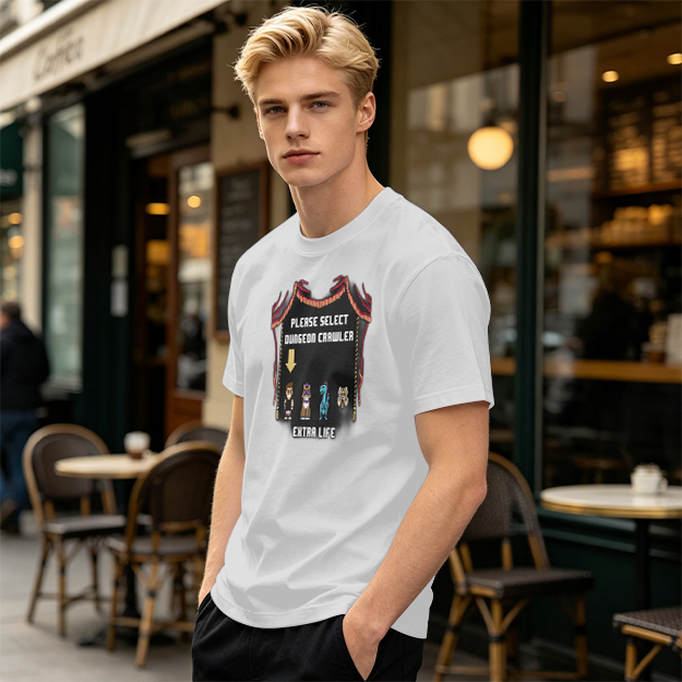 Dungeon Crawler Character Selection Gamer T-Shirt