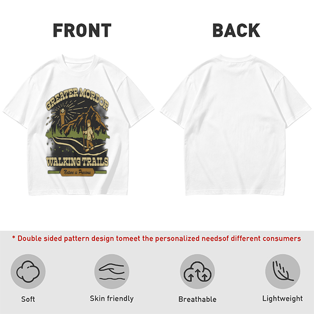 Greater Mordor Walking Trails Hiking Themed T-Shirt