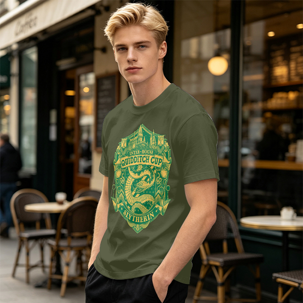 Slytherin Inter-House Quidditch Cup Crest T-Shirt