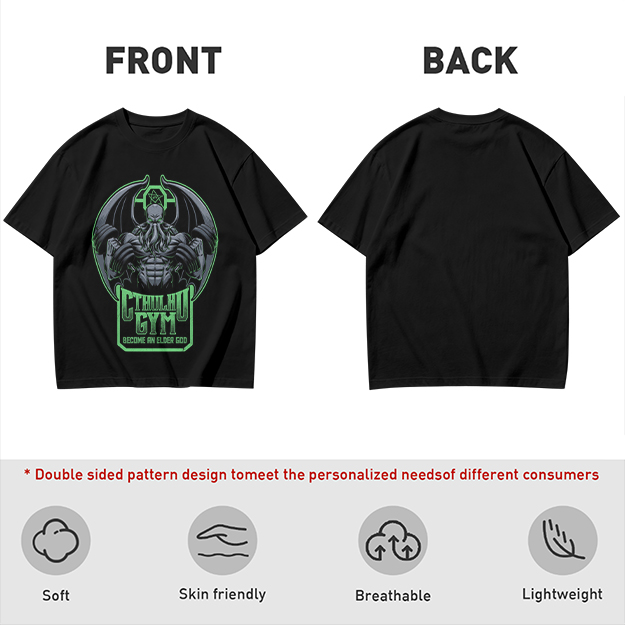 Cthulhu Gym Become An Elder God Graphic T-Shirt