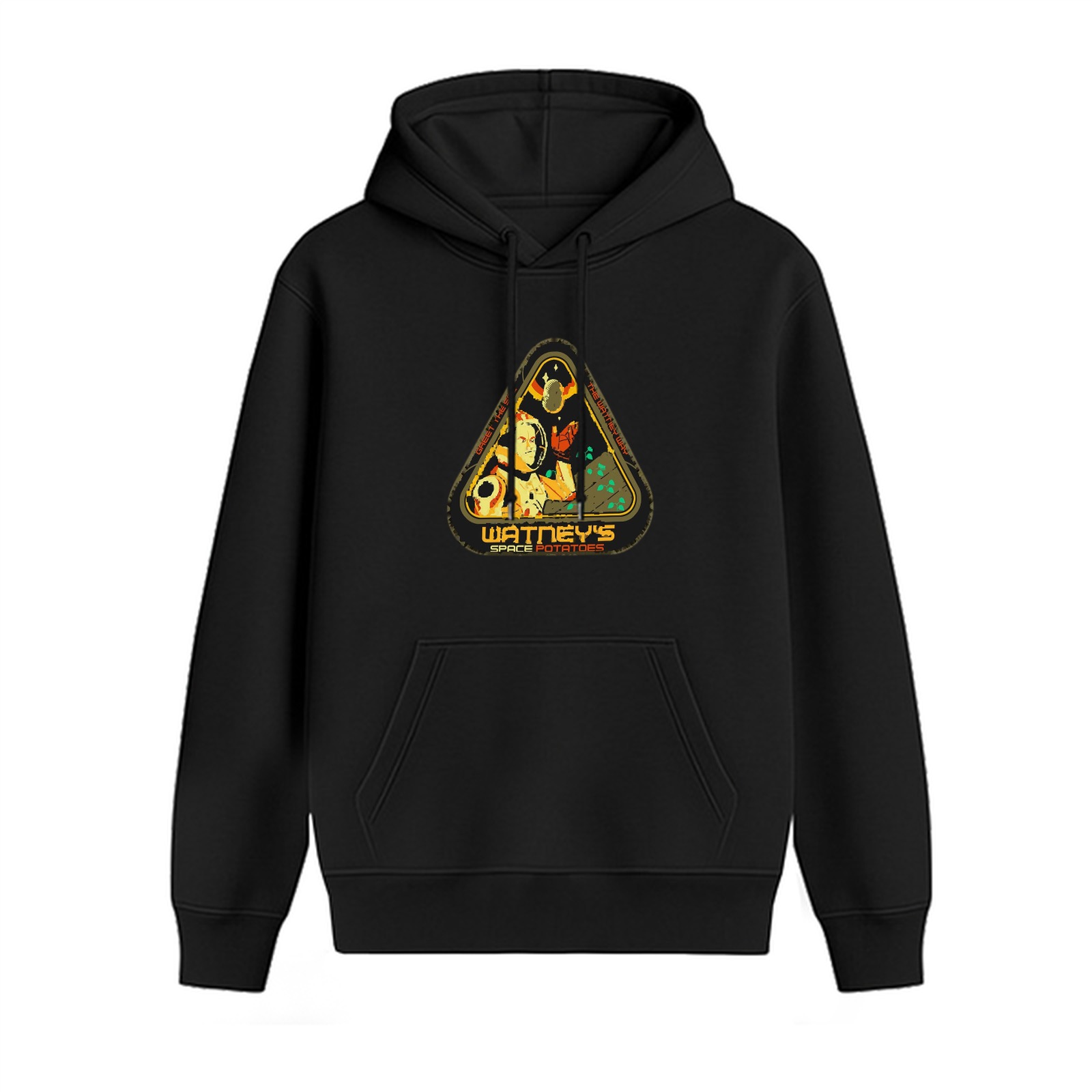 Watney's Space Potatoes Graphic Black Hoodie
