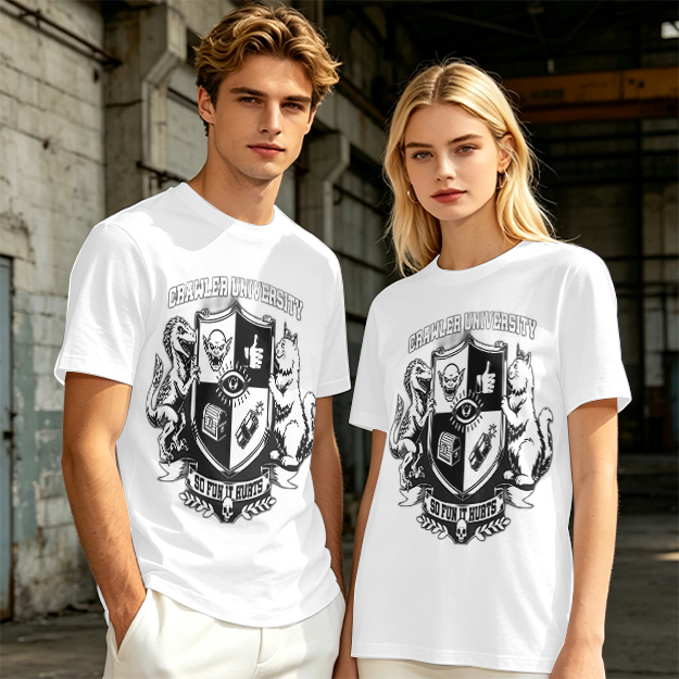 Crawler University Crest Graphic Olive T-Shirt