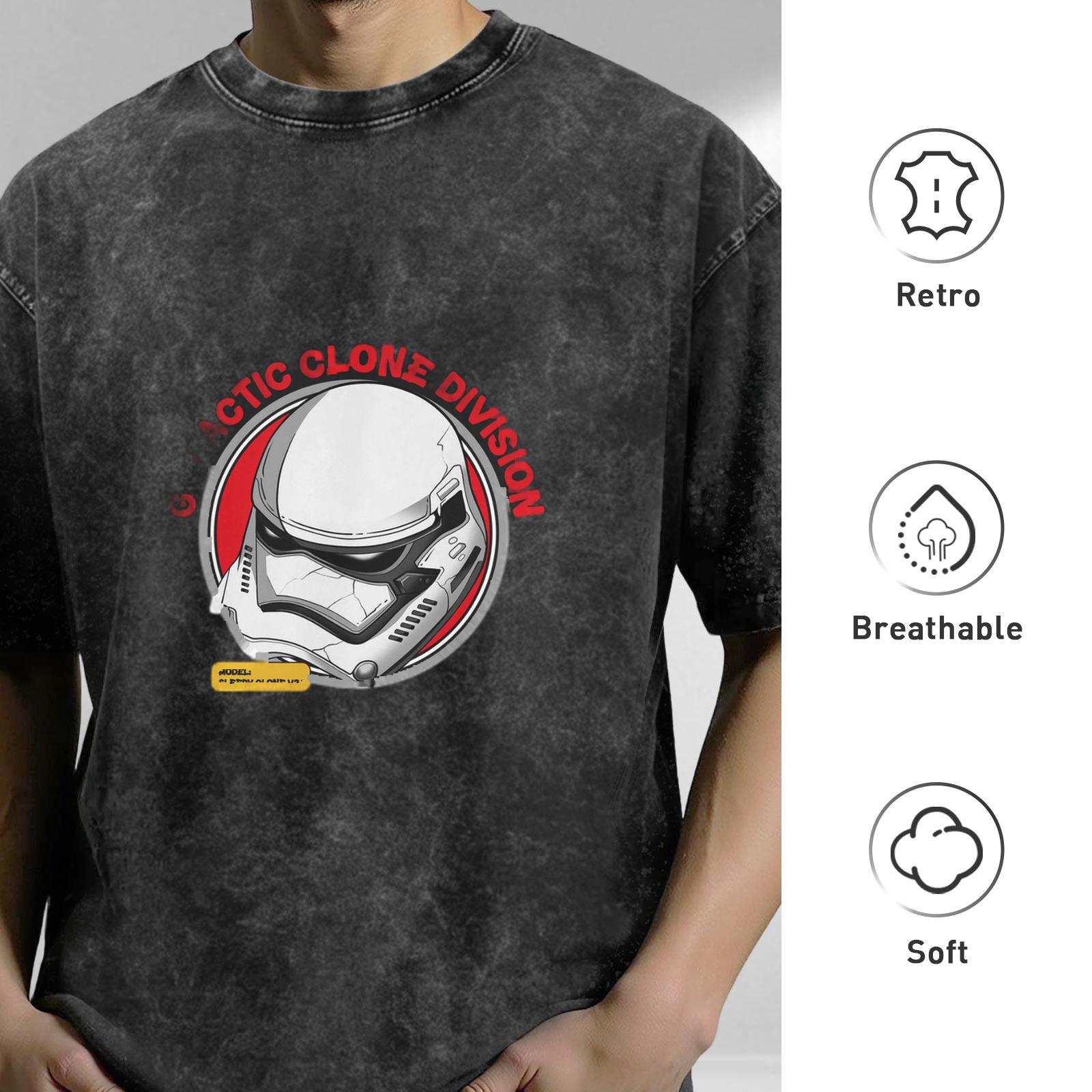 Arctic Clone Division Stormtrooper Helmet Graphic T-Shirt
