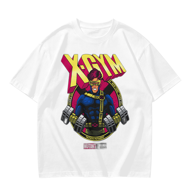 X-GYM Cyclops Superhero Graphic T-Shirt for Fitness Fans