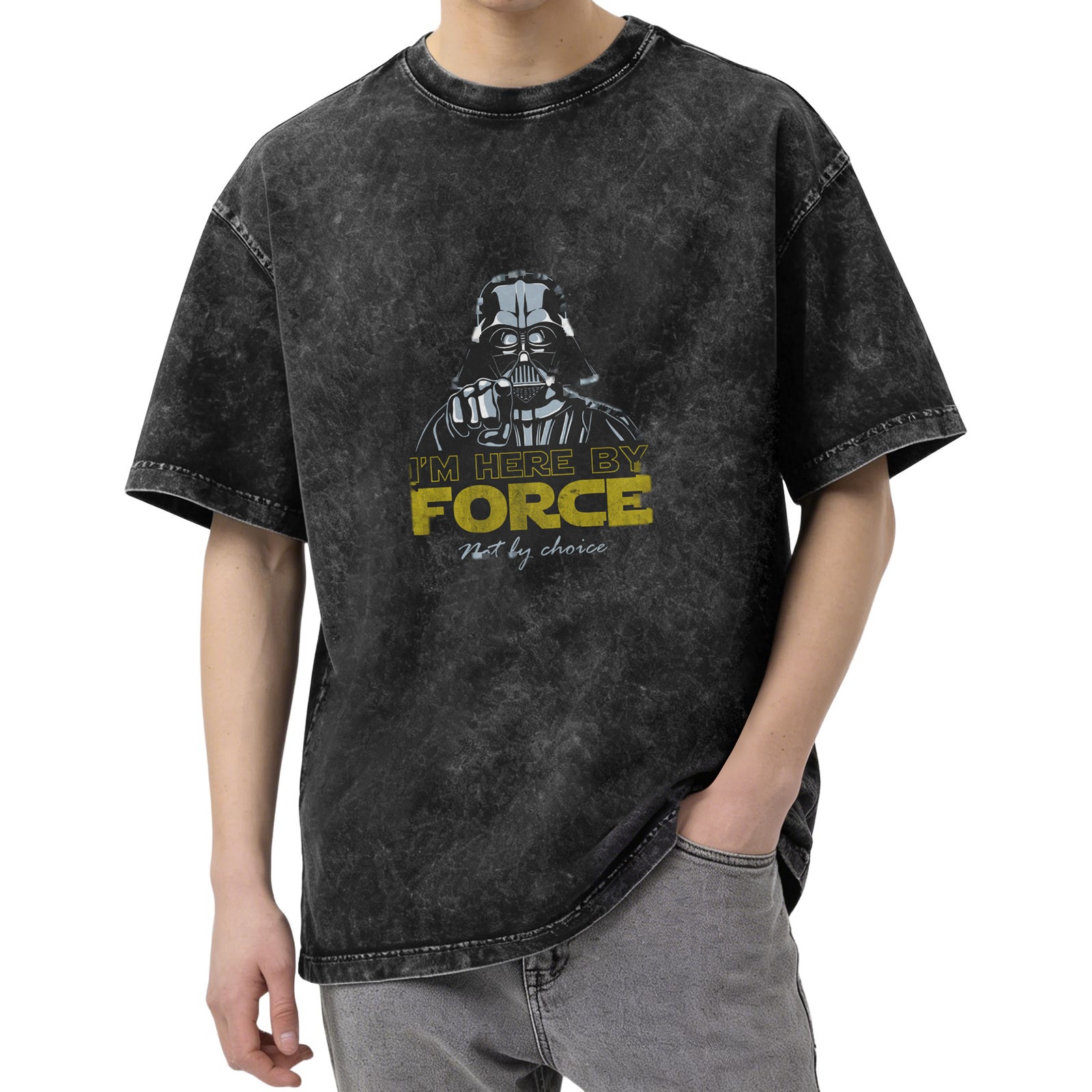 Oversized Star Wars Darth Vader 'I'm Here By Force' T-Shirt