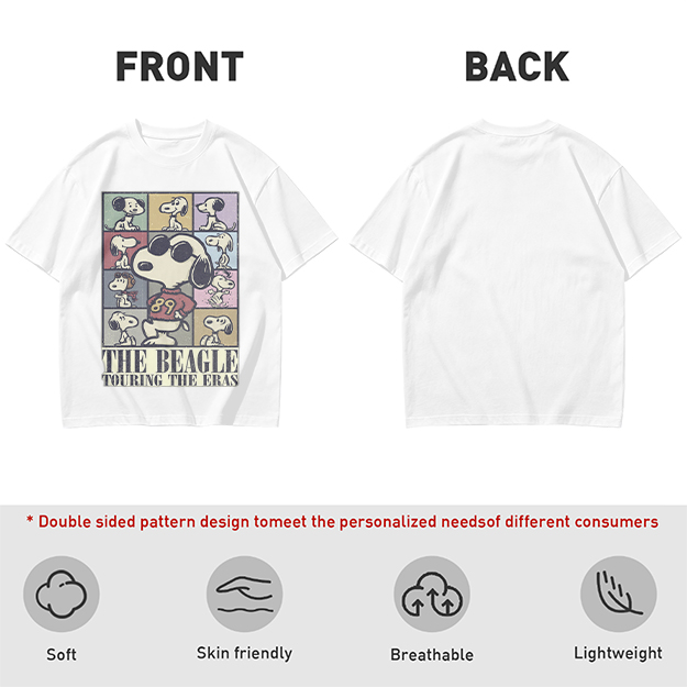 Snoopy The Beagle Touring The Eras Graphic T-Shirt