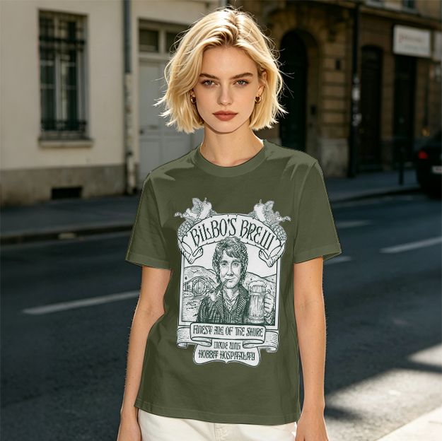 Bilbo's Brew Finest Ale of the Shire Themed T-Shirt