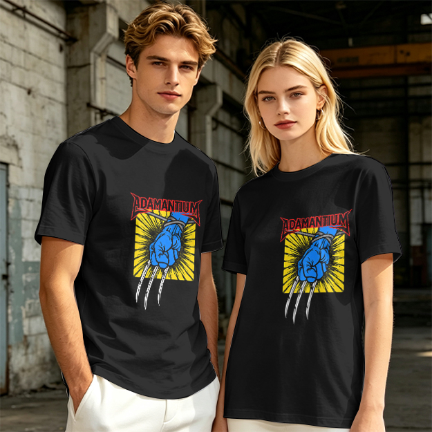 Olive T-Shirt with Adamantium Wolverine Claw Graphic