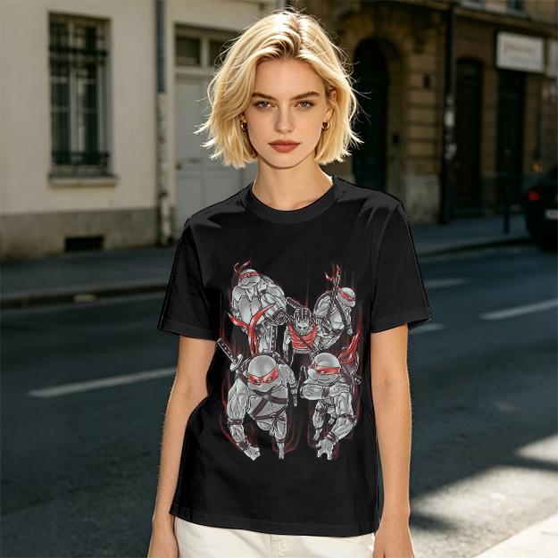 Olive Green Teenage Mutant Ninja Turtles Graphic T-Shirt