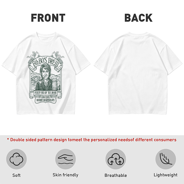 Bilbo's Brew Finest Ale of the Shire Themed T-Shirt
