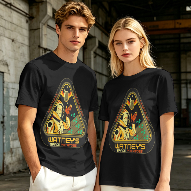 Watney's Space Potatoes Astronaut Graphic T-Shirt