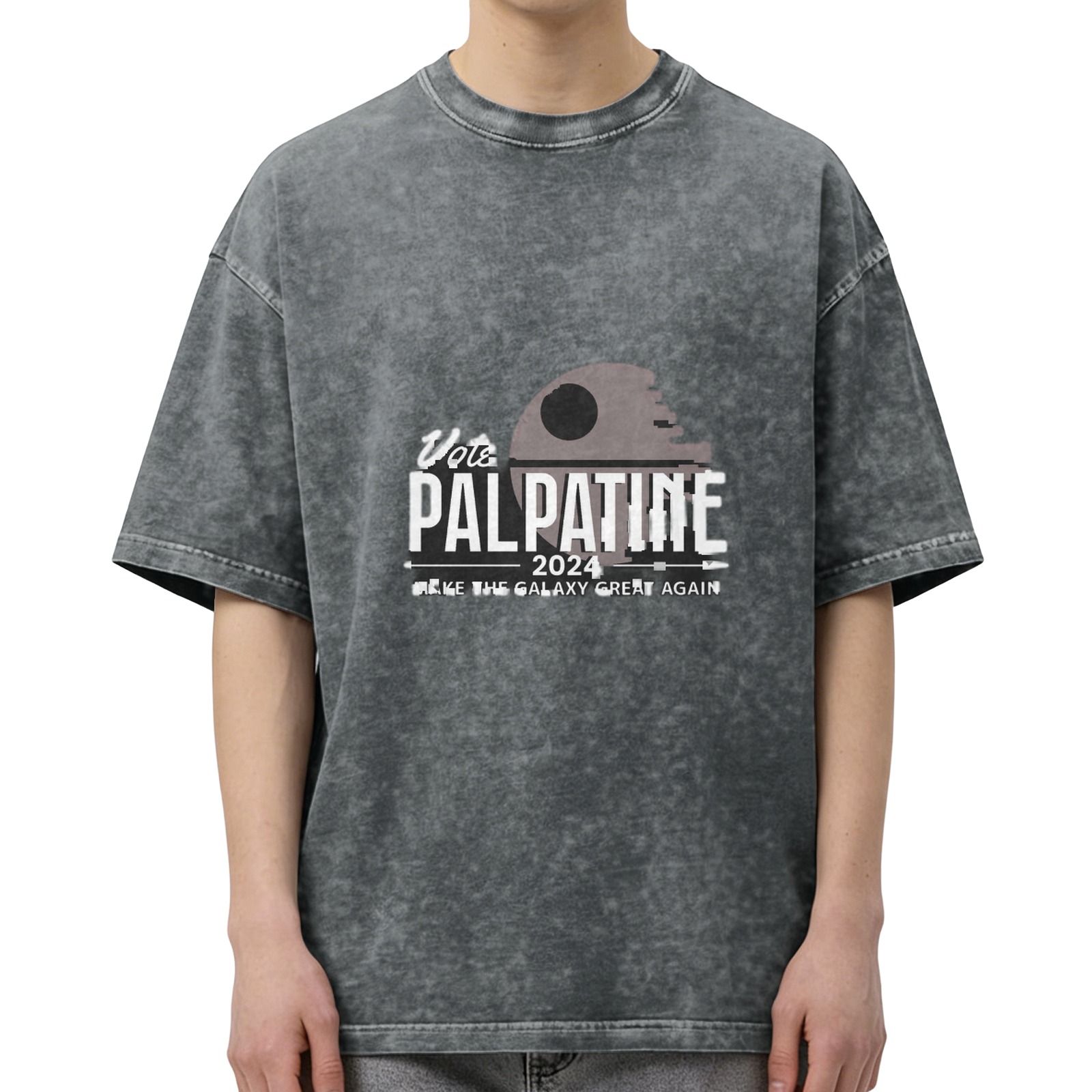 Vote Palpatine 2024 Make The Galaxy Great Again Acid Wash T-Shirt