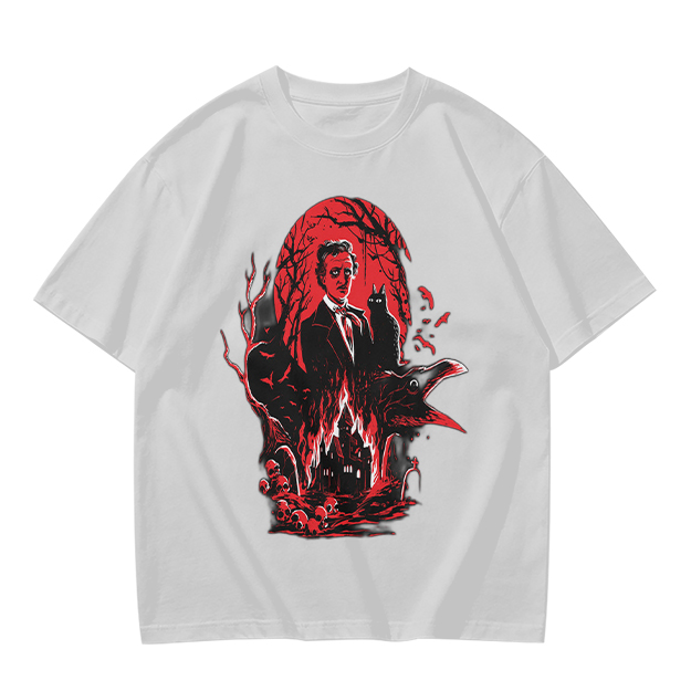 Edgar Allan Poe Gothic Horror Graphic T-Shirt