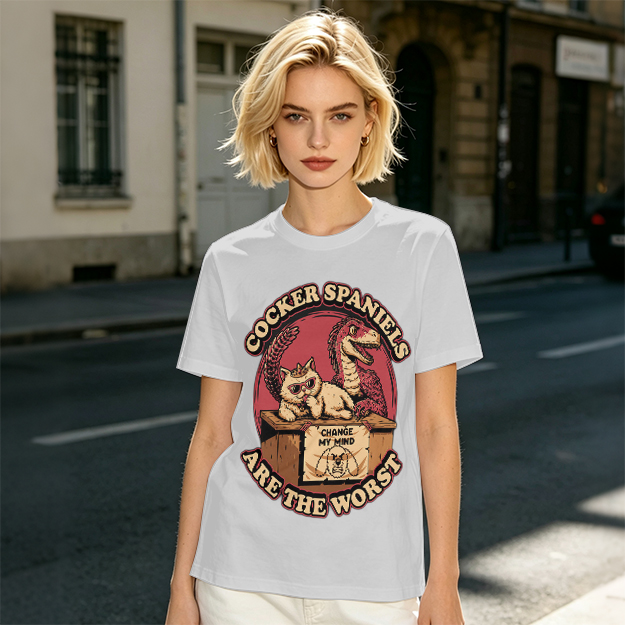 Cocker Spaniels Are The Worst Funny Graphic T-Shirt