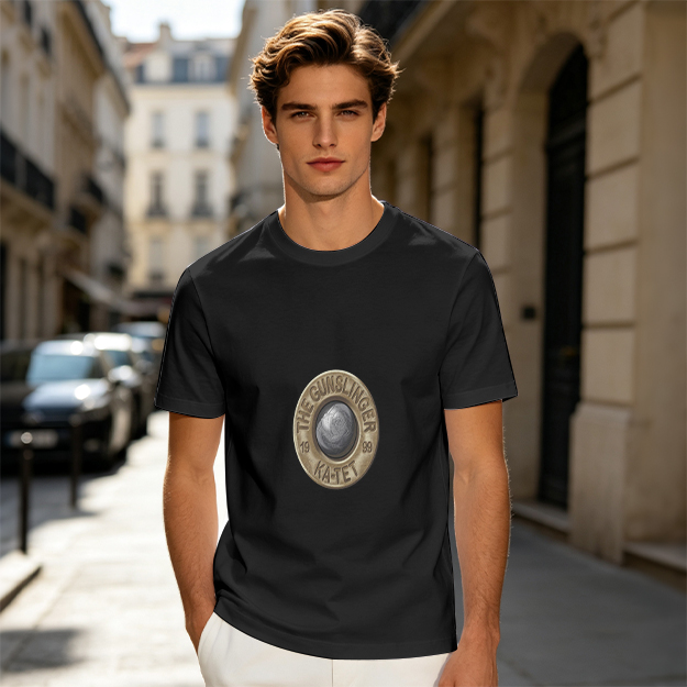 Olive T-Shirt With The Gunslinger Ka-Tet Emblem Print