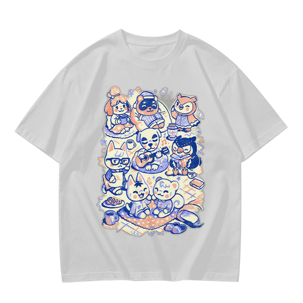 Animal Crossing Character Group Graphic Tee