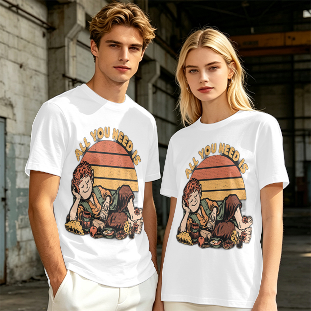 All You Need Is Hobbit Relaxing Sunset Graphic T-Shirt