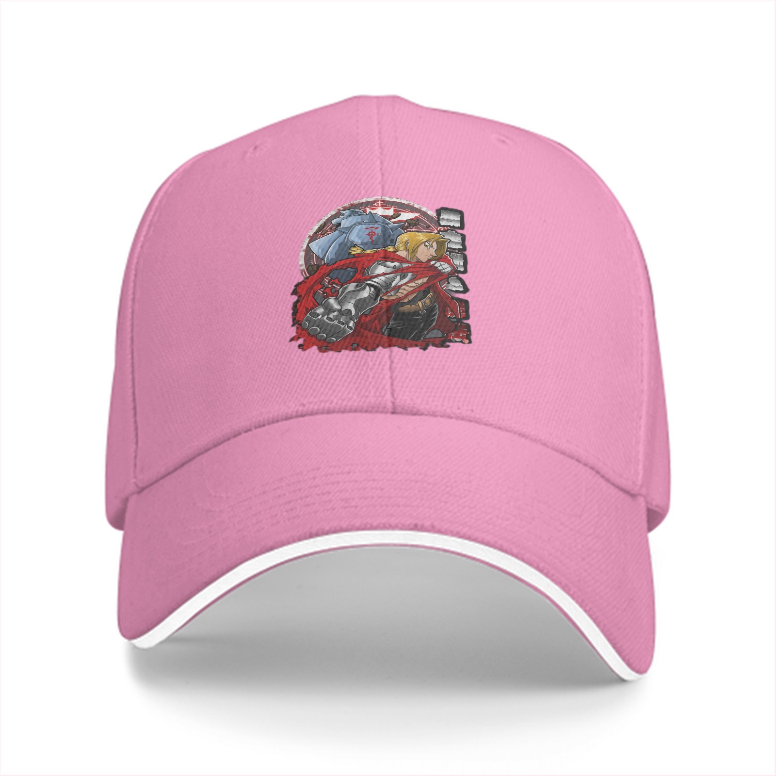 Fullmetal Alchemist Brothers Graphic Black Baseball Cap