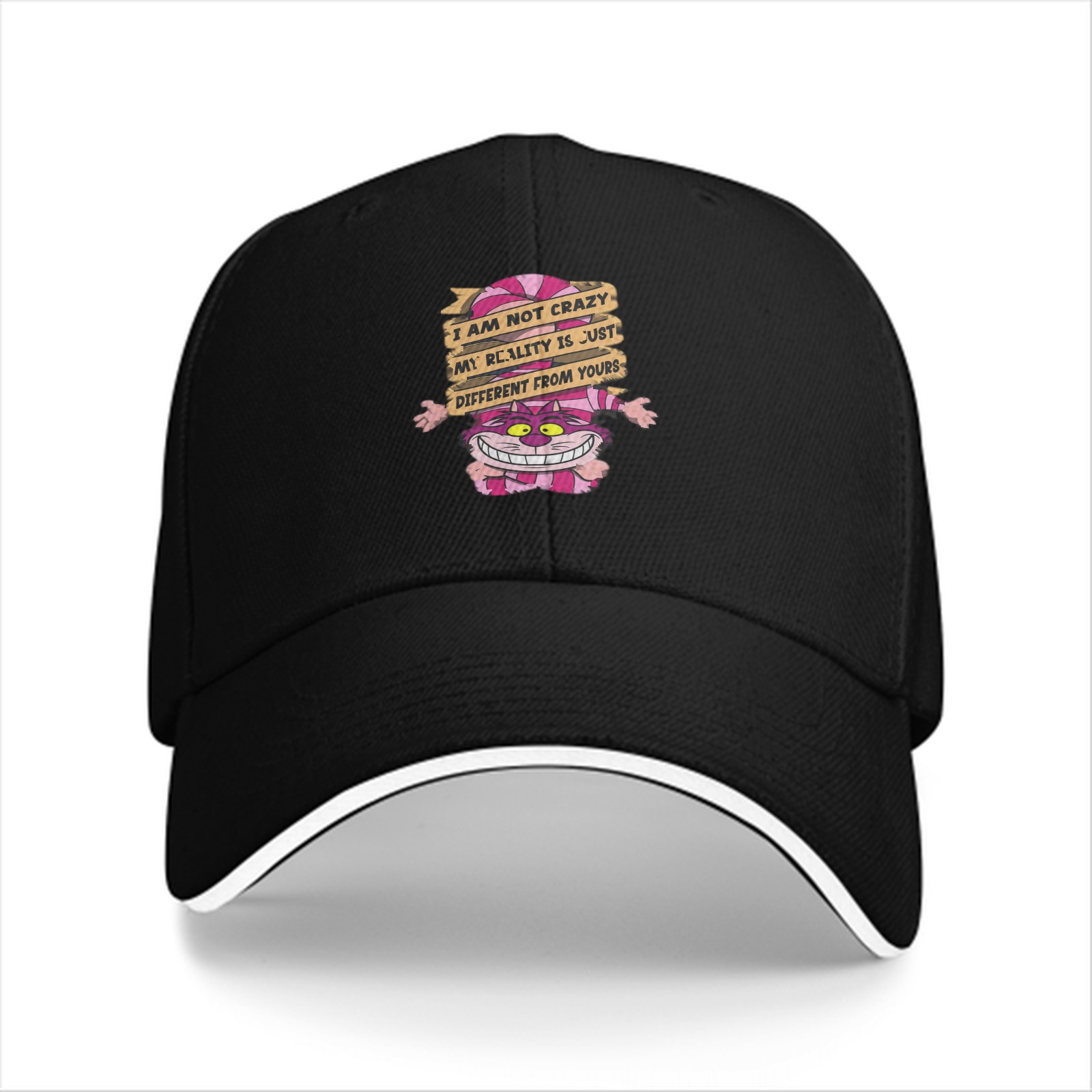 Cheshire Cat I Am Not Crazy Baseball Cap
