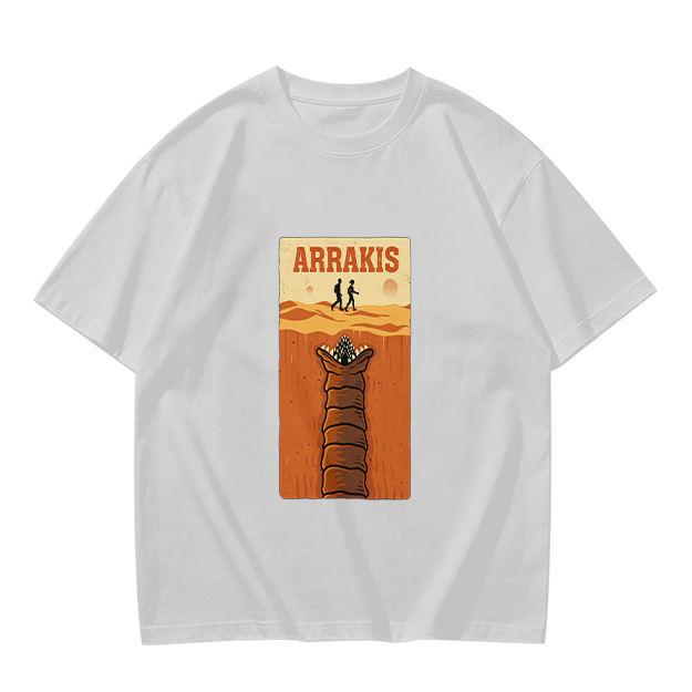 Arrakis Sandworm Desert Scene Graphic T-Shirt