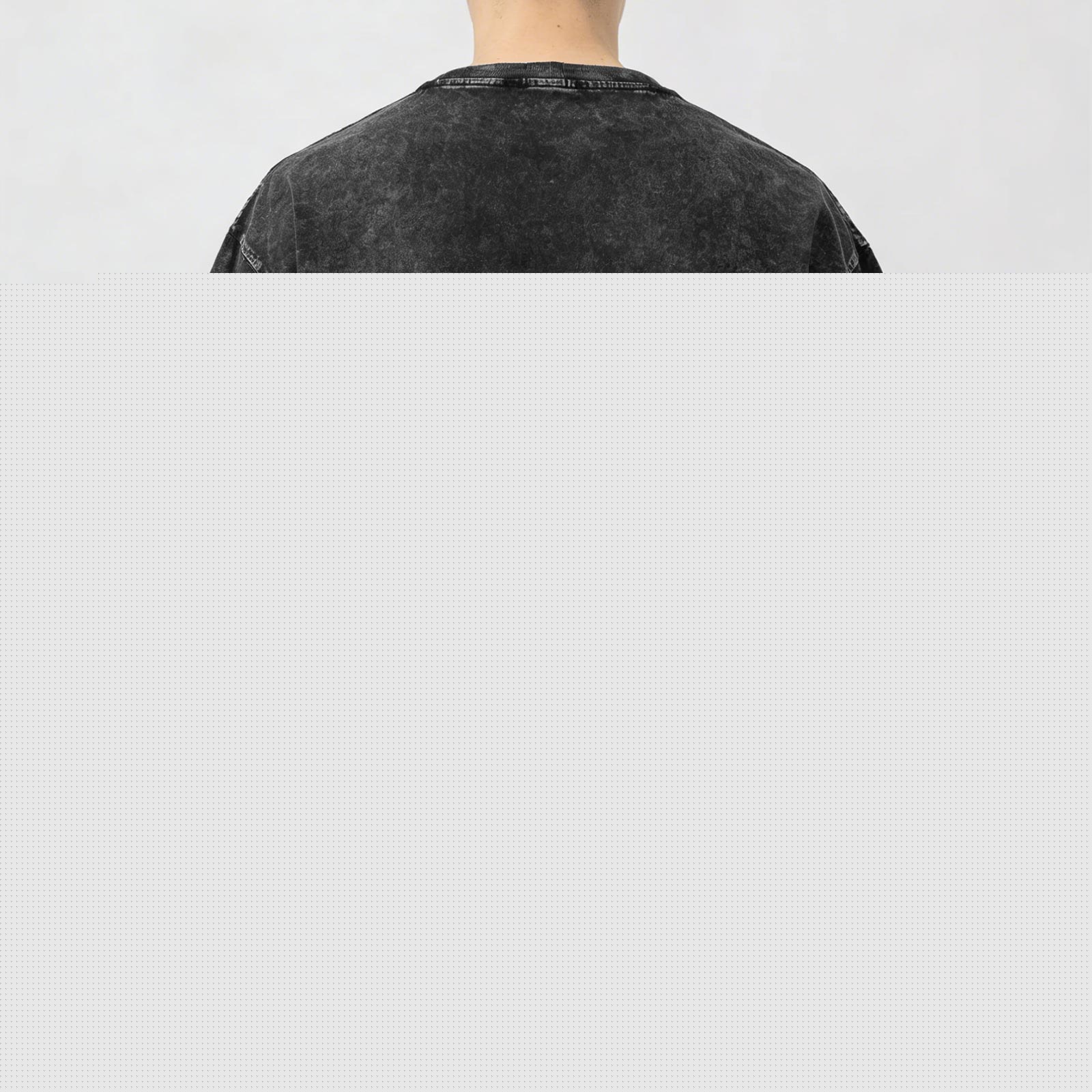 Genshin Impact Ganyu Silhouette Graphic Washed Black T-Shirt
