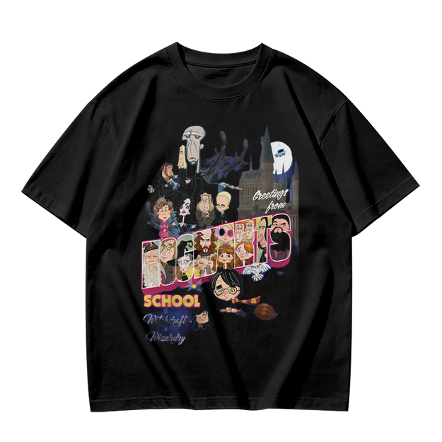 Olive T-Shirt With Harry Potter Themed Character Print