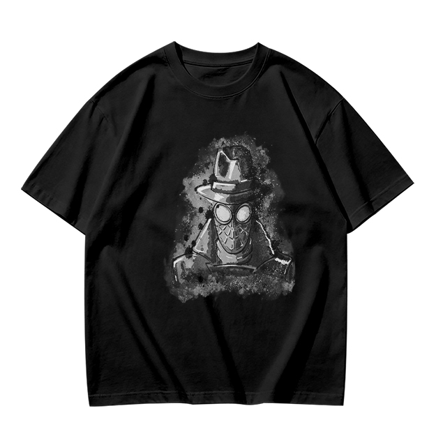 Olive T-Shirt Featuring Noir Spider-Man Ink Artwork