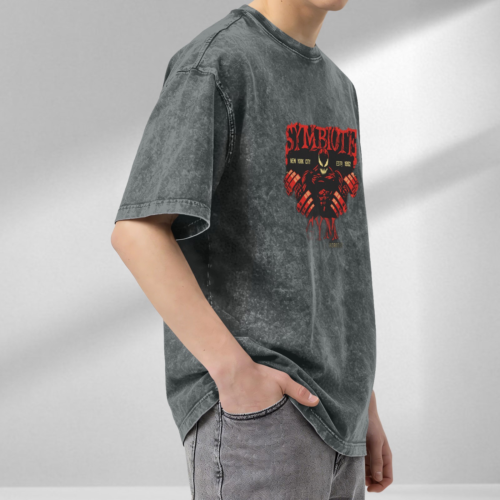 Symbiote Gym New York City Est 1992 Workout Graphic T-Shirt