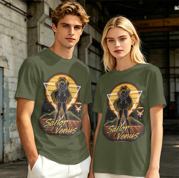 Sailor Venus Retro Synthwave Graphic T-Shirt