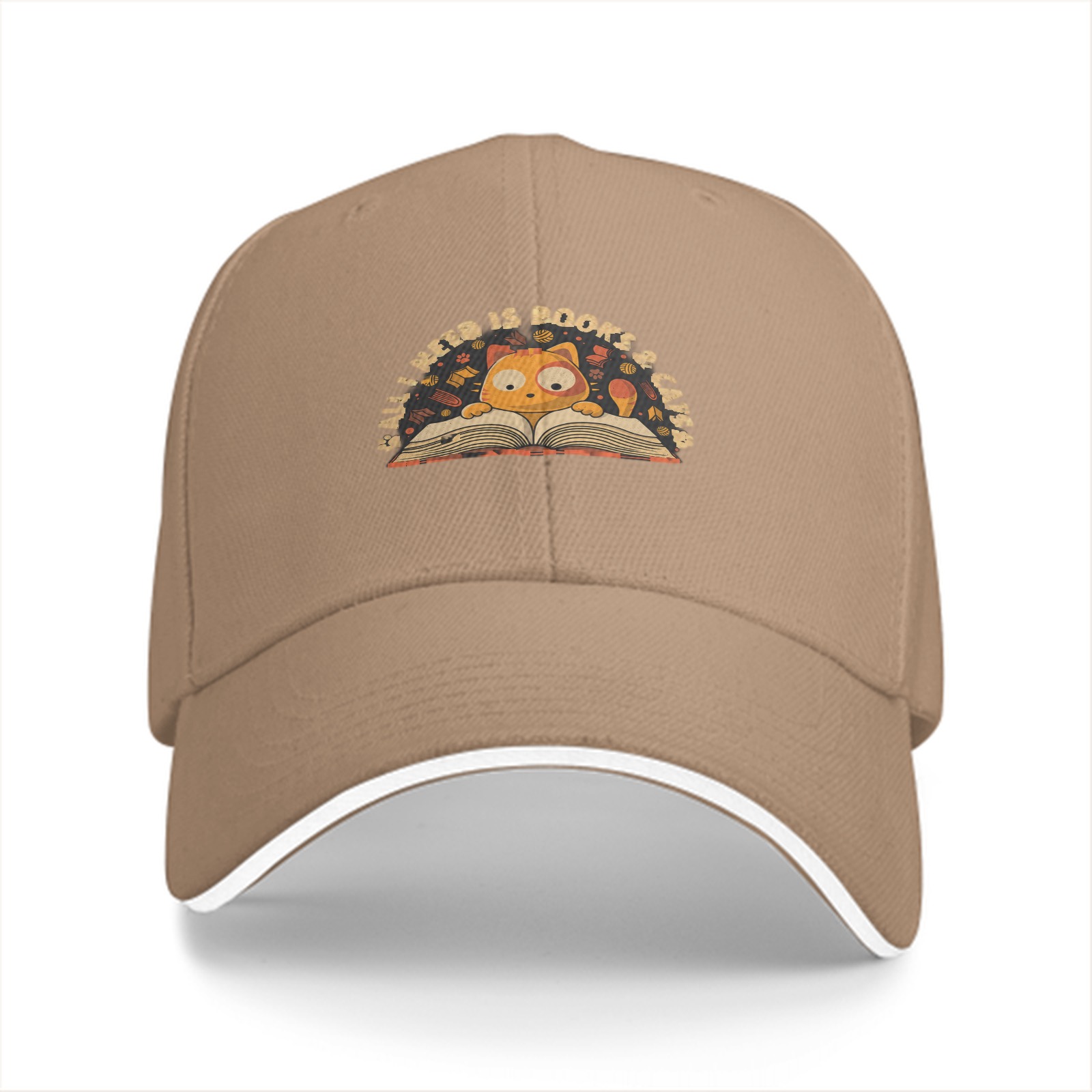 All I Need Is Books And Cats Baseball Cap