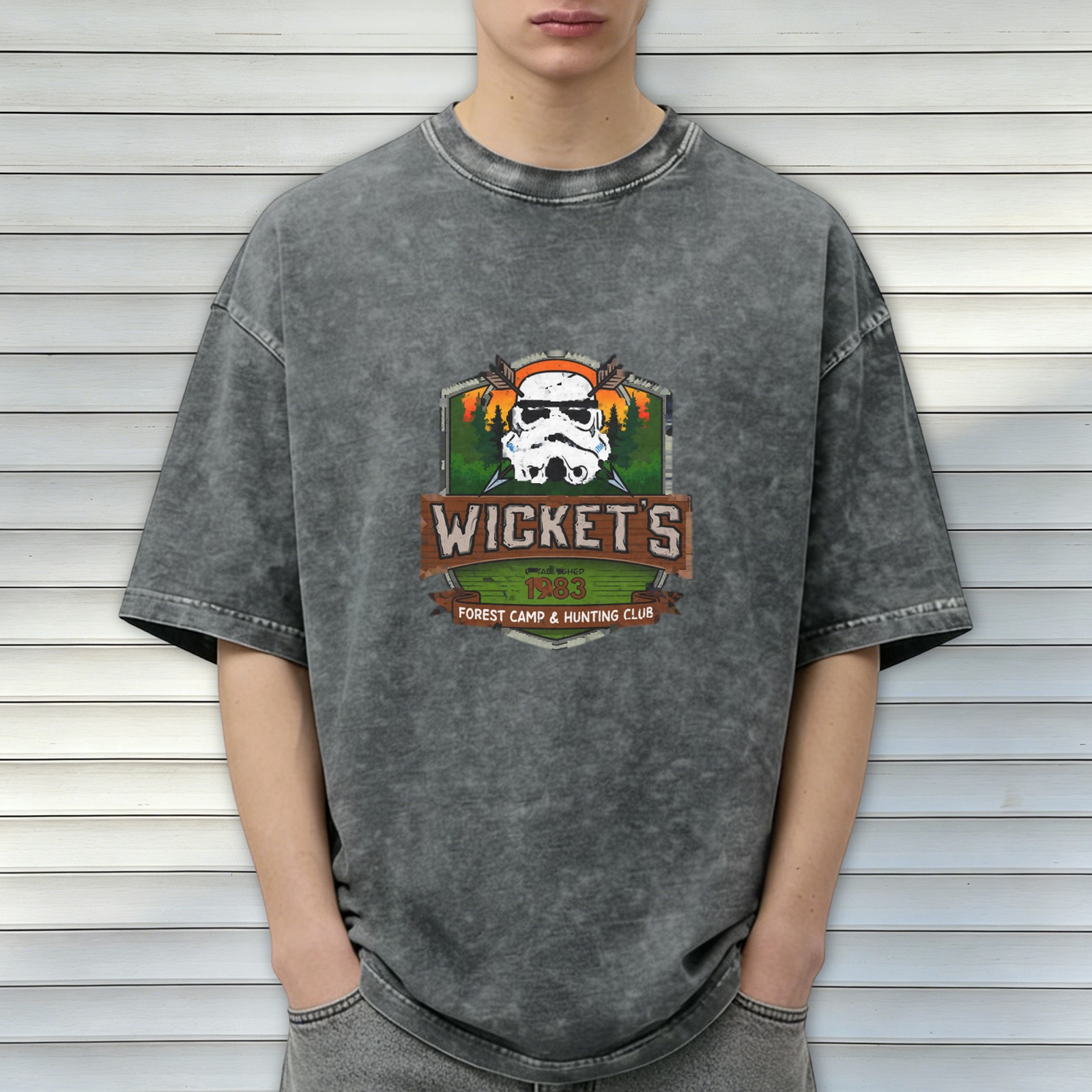 Wicket's Forest Camp & Hunting Club Stonewashed T-Shirt