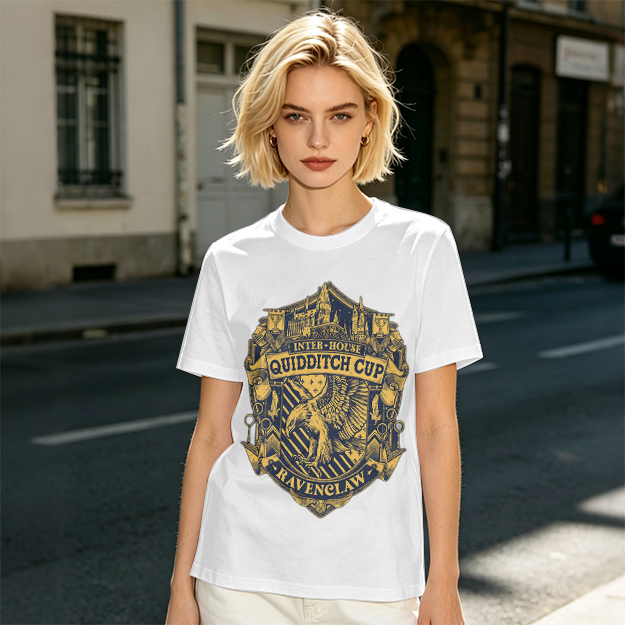 Ravenclaw Inter-House Quidditch Cup Crest Graphic T-Shirt