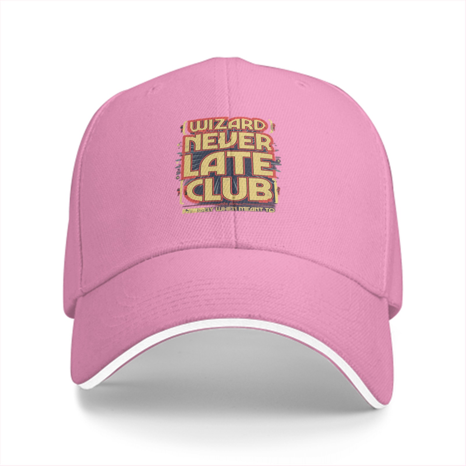 Wizard Never Late Club Graphic Black Baseball Cap