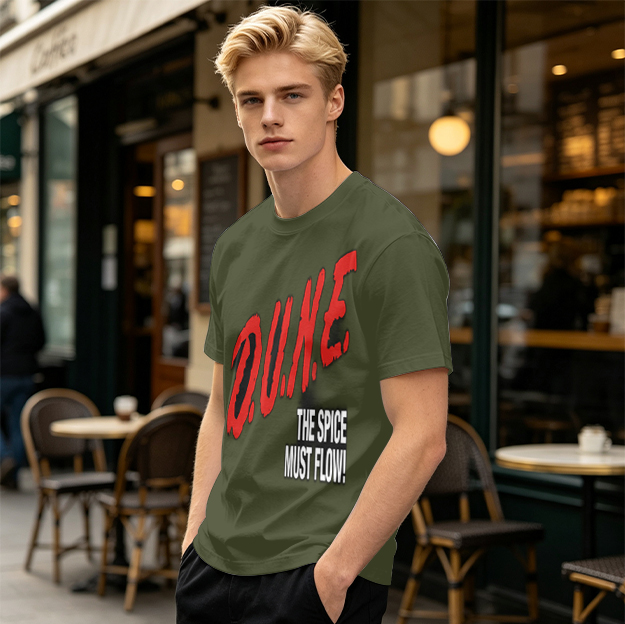Olive Dune The Spice Must Flow Graphic T-Shirt