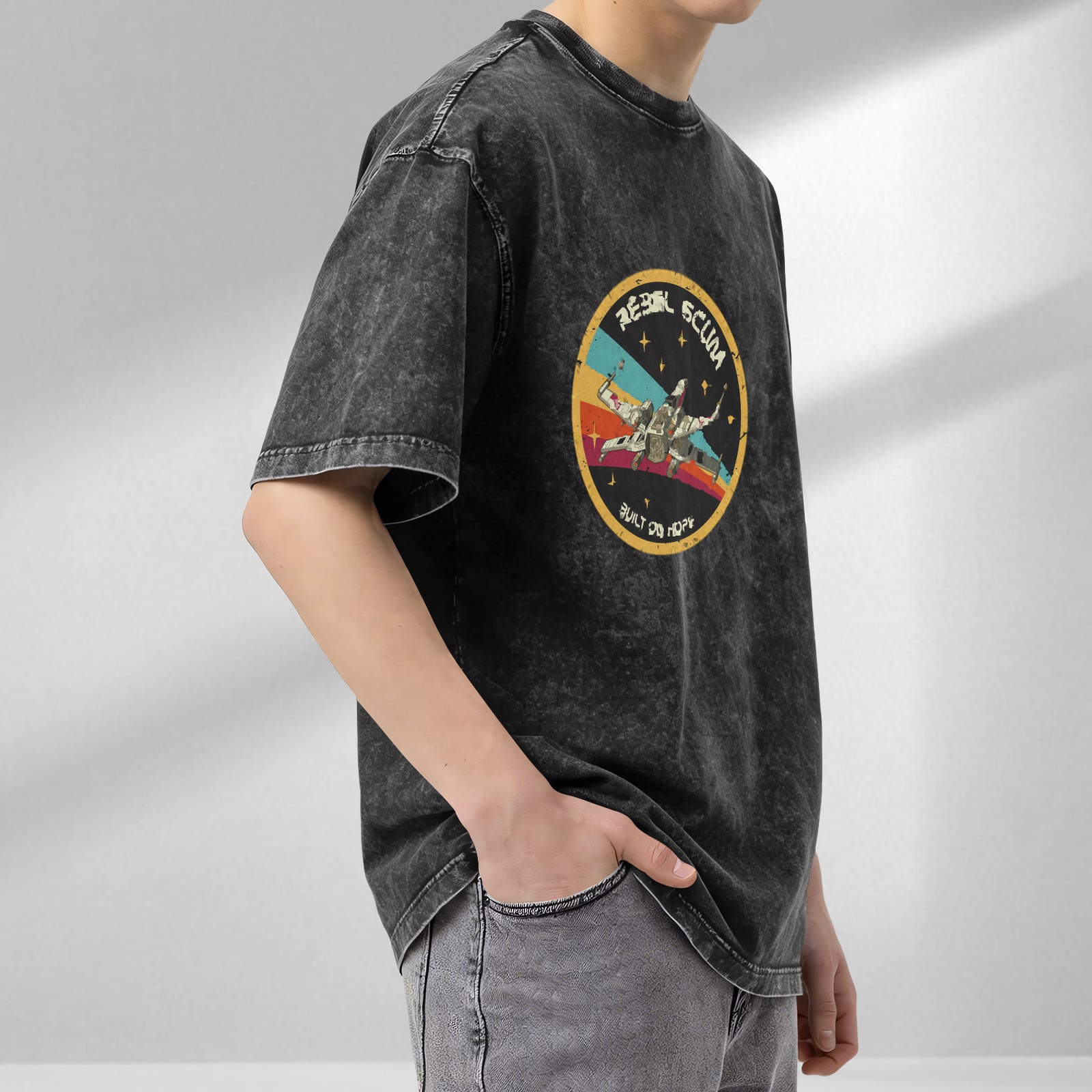 Vintage Star Wars Rebel Scum X-Wing Graphic T-Shirt