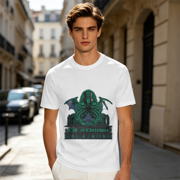 Call of Christmas Cthulhu Graphic T-Shirt