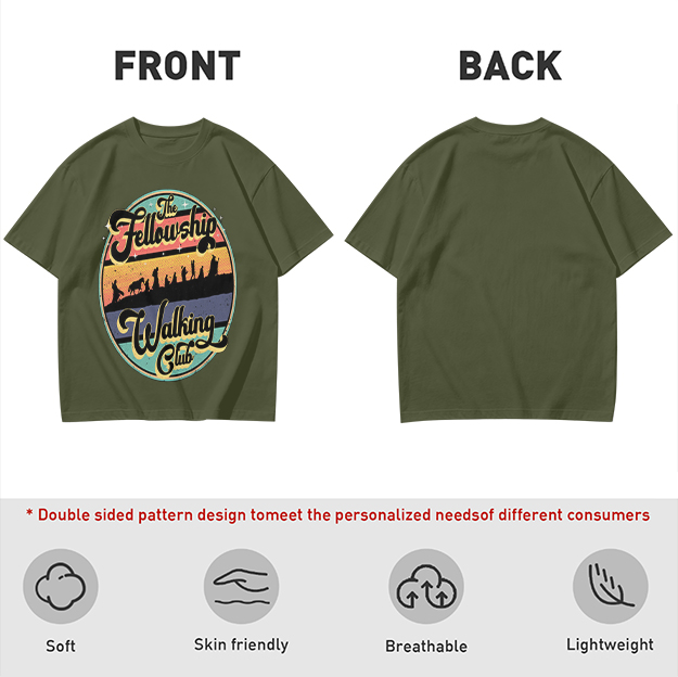 The Fellowship Walking Club Retro Graphic T-Shirt