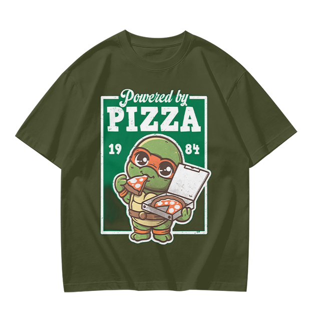 Powered by Pizza 1984 Cute Ninja Turtle T-Shirt