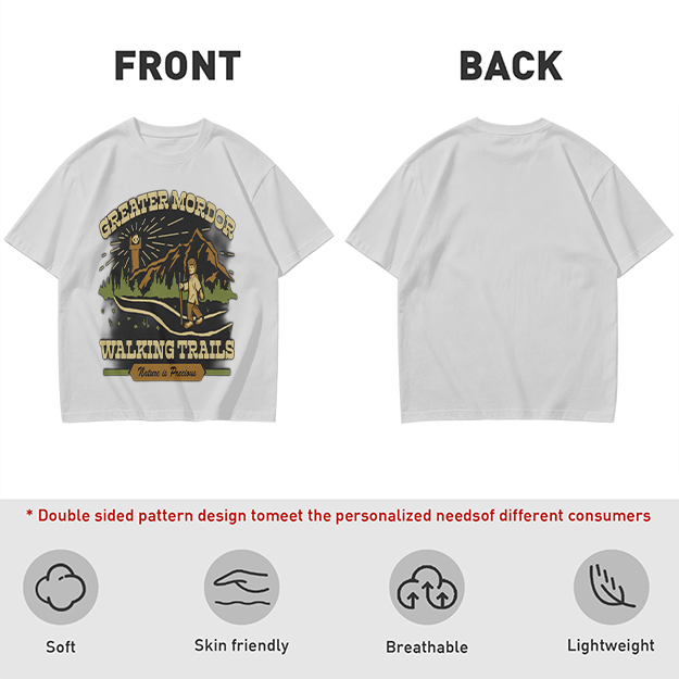 Greater Mordor Walking Trails Hiking Themed T-Shirt