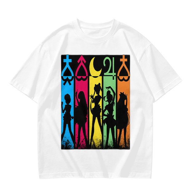 Sailor Moon Inner Senshi Silhouette Graphic T-Shirt
