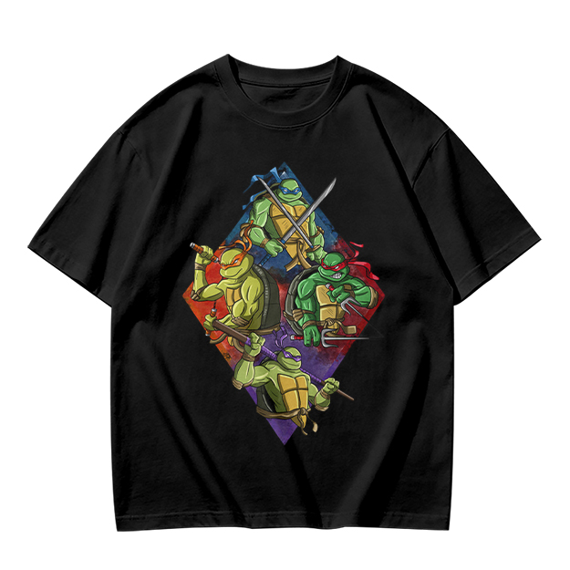 Olive T-Shirt Featuring Teenage Mutant Ninja Turtles Graphic